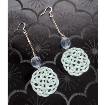 ふるさと納税 野々市市 【金沢水引】NICO　ピアス　ライトブルー