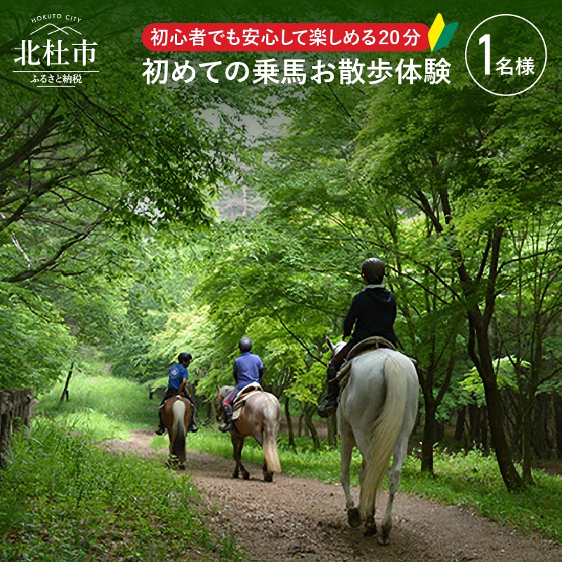 【ふるさと納税】 乗馬体験 乗馬 乗馬散歩 馬 自然 初心者も安心 送料無料