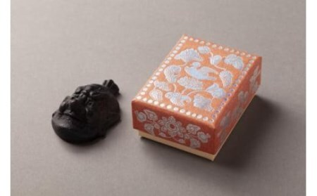 香り墨ASUKA 伎楽面 力士 墨 奈良墨 伝統的技法の墨 宝物墨 U-106