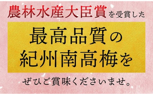 最高級紀州南高梅・大粒優梅 1.4kg　無添加【ご家庭用】【inm500A】