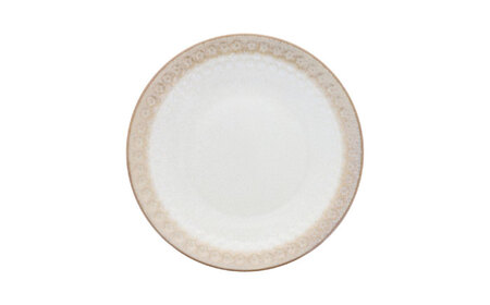 【美濃焼】スモークリース 印花型 8.0皿 4点セット ブラウン【カネ定製陶】[MEI205-2]