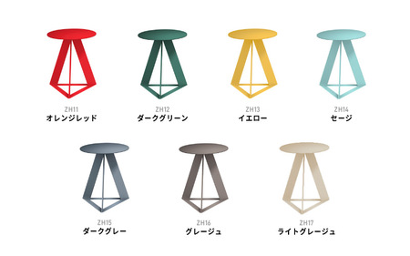 ＮＥＬ　カフェテーブル　タイプC　丸天板 アクセントカラー ZH12(ダークグリーン)