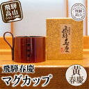 【ふるさと納税】飛騨春慶マグカップ 黄春慶 | 伝統工芸 カップ 日本製 来客 うるし 艶 上品 漆器 手塗 おすすめ 湯呑 コップ マグ 和食器 食器 ティータイム お茶 コーヒー 飛騨高山 福壽漆器店 TR3051