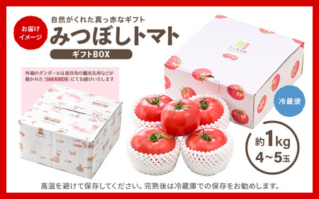 みつぼしトマト☆自然がくれた真っ赤なギフト 約1kg とまと  [A-2608]