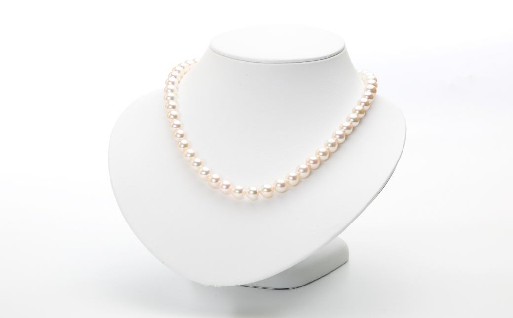 【オーロラ花珠鑑別鑑定書付】あこや真珠 (8.5−9mm珠) ネックレス & イヤリング セット ／ ジュエリー アクセサリー パール 長崎県 長崎市 園田真珠