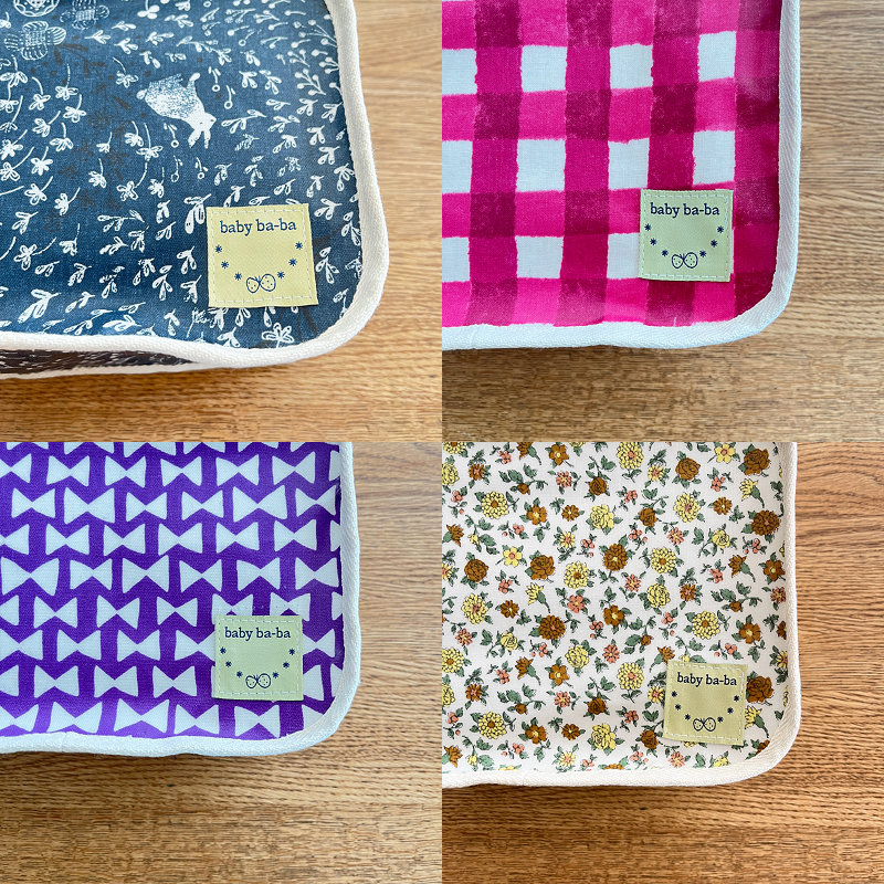 たった90ｇ！めちゃ軽おむつポーチ（うさぎ／チェック／リボン／花柄）【ベビー用品】