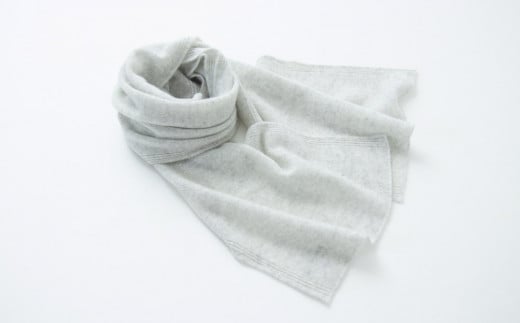 【期間限定(12/26～1/31)寄附額】【UTOカシミヤ】天使のマフラー〈ライトグレー〉カシミヤ 100% 岩手県 北上市 H0129　