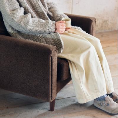 ふるさと納税 富田林市 Carmona Sofa 1人掛け(カルモナソファ)モケット クリンプブラウン【SWOF】 |  | 01