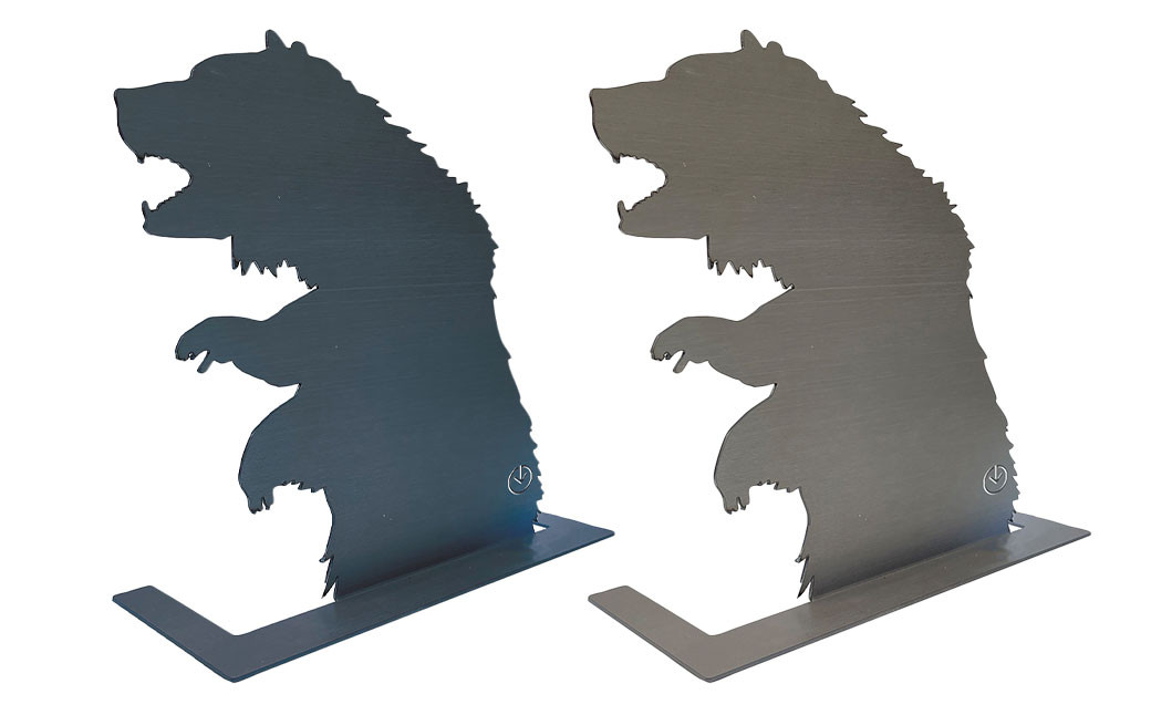 
            GRAVIRoN BEAR アクセサリースタンド （黒皮鉄 / 酸洗鉄） 305mm×310mm×120mm 約1.2kg 収納 インテリア
          