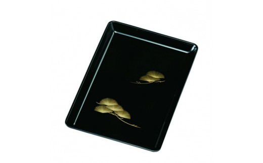 
            8.0 切手盆 黒 松 ［YG534］
          