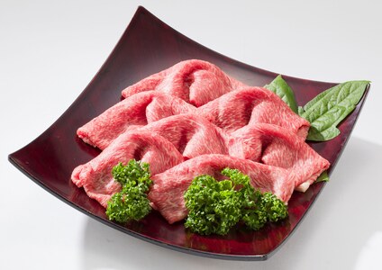 【敬老の日】宮崎牛(A5)赤身600gセット【化粧箱入り】≪9月11日～15日お届け≫_AC-0107-KG_(都城市) 宮崎牛 牛肉 赤身 スライス 焼肉 各300g×1パック 化粧箱入り ギフト 