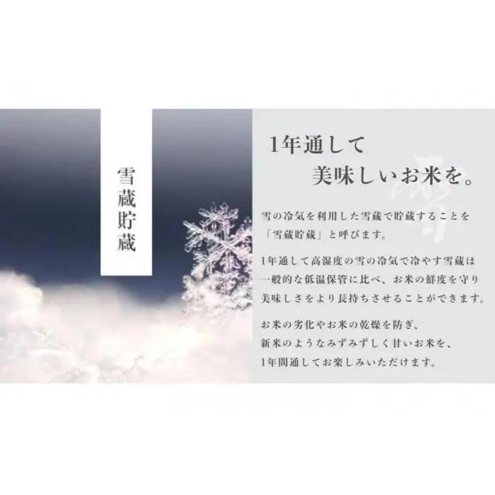 ≪ 令和7年産 ≫《 雪蔵貯蔵米 》 金賞受賞 魚沼産コシヒカリ 雪と技 5kg　農薬5割減・化学肥料5割減栽培