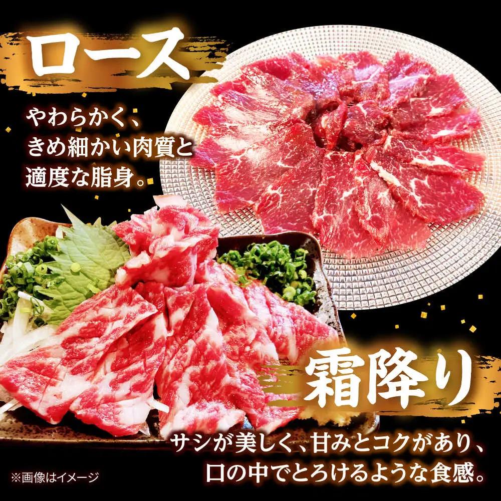 令和8年熊本地震復興支援 馬刺し 部位堪能 7種 食べ比べ ブロック 計約510g  馬刺し[AYAF019]