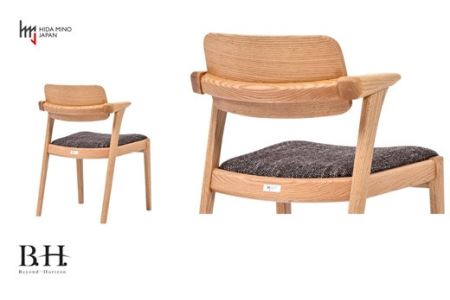 D118-02 B.H.ダイニングチェア（ショートアーム）【オーク材】JBH-DCO208A PNO/EベガスCOA