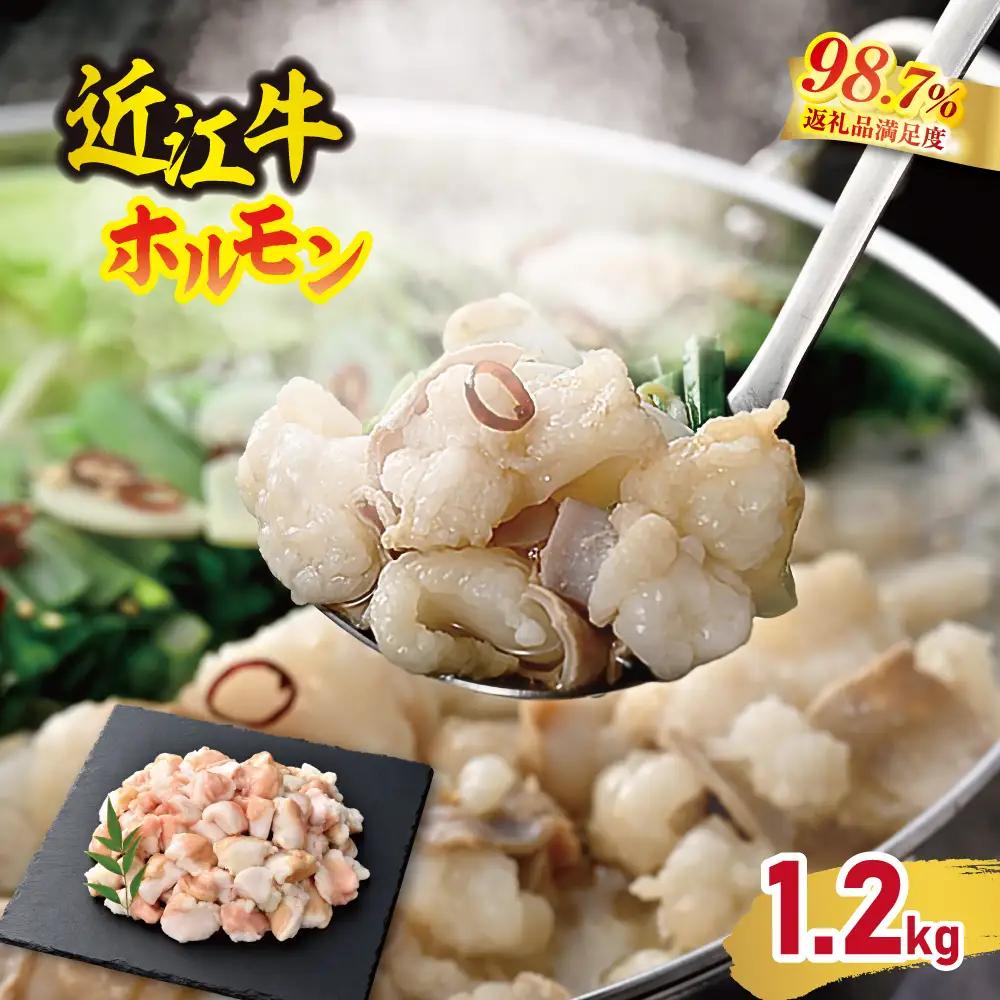 近江牛 ホルモン 焼肉 鍋 1200g ( 600g × 2 ) カメチク 【FK04W】【 近江牛 】 牛肉