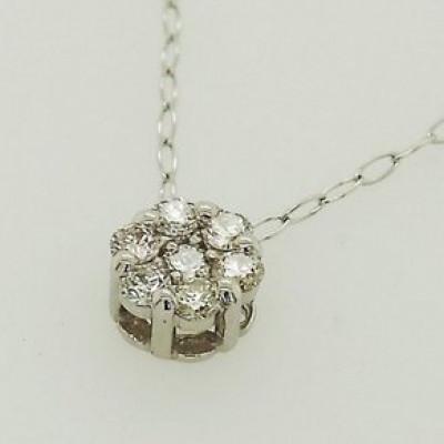 ふるさと納税 松山市 PT　ダイヤ　トータル0.10ct　プチネックレス |  | 01