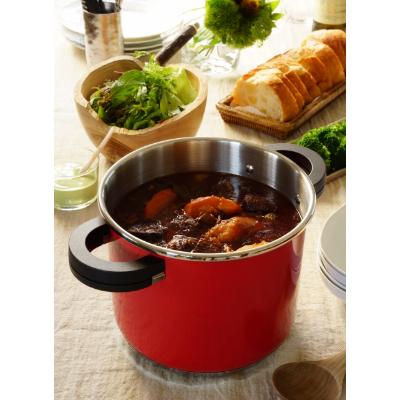 ふるさと納税 豊中市 キッチン・食卓を華やかに演出　オースプラス両手圧力鍋 5L レッド |  | 02