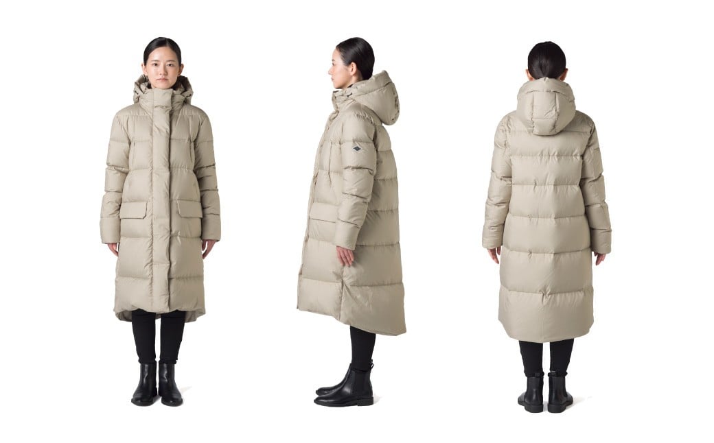 ＜WOMEN＞北海道ダウン：RETAR NUY／レタールヌイ［MAW 2／マウ 2］LONG DOWN COAT ［BEIGE］