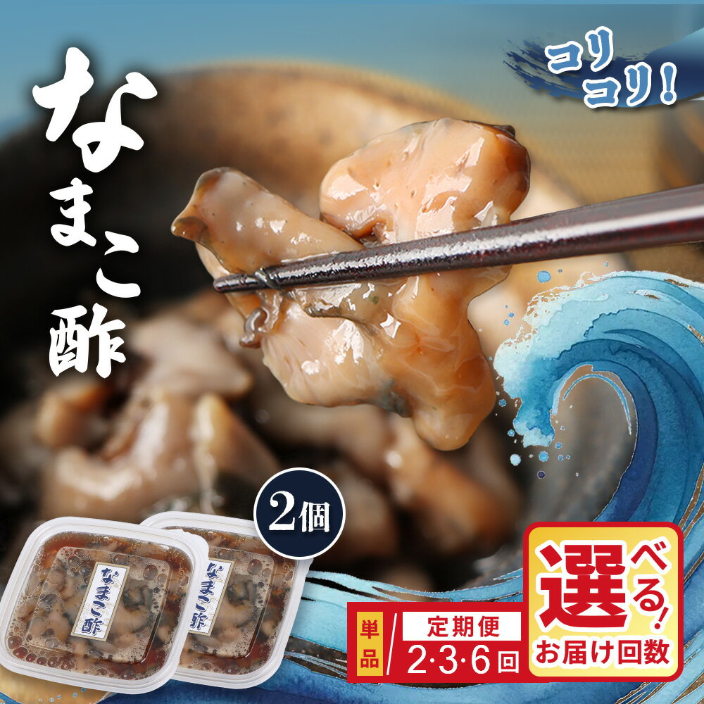 【ふるさと納税】【選べるお届け回数！】【マリナシーフーズ】なまこ酢×2個 120g | ナマコ 酢 利尻昆布 タレ コラーゲン コンドロイチン 低カロリー 酒の肴 おつまみ 海鮮 珍味 美容 健康 小分け 時短 お取り寄せ 北海道 羽幌町 羽幌
