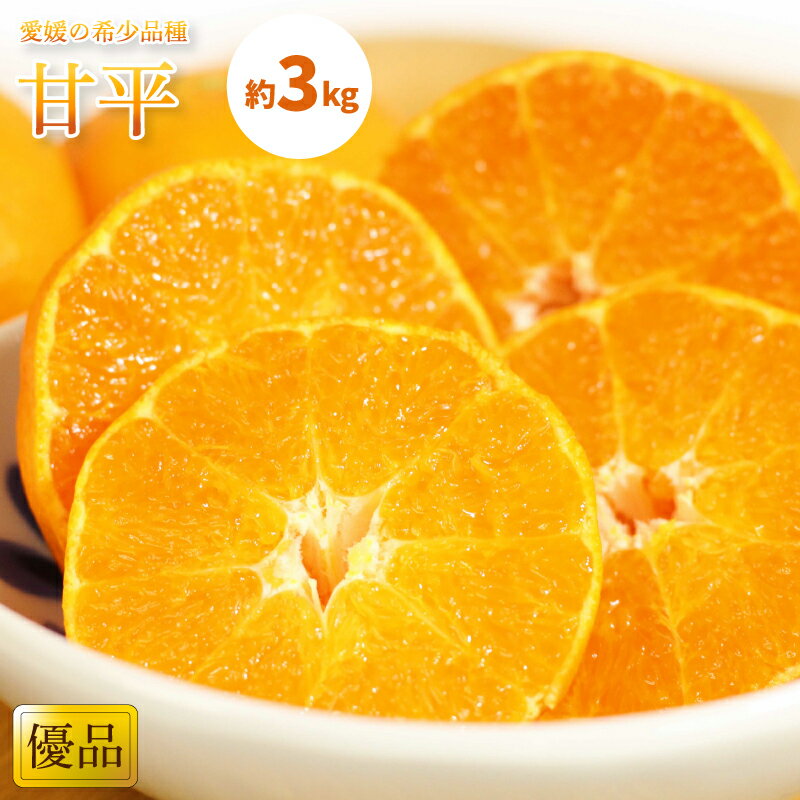 【ふるさと納税】 【1月中旬から発送】 甘平 かんぺい 優品 約 3kg | 愛媛 みかん 先行予約 蜜柑 柑橘 果物 くだもの フルーツ お取り寄せ グルメ 期間限定 数量限定 人気 おすすめ 愛媛県 松山市