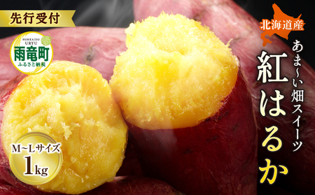 さつまいも サツマイモ 紅はるか 1kg M-Lサイズ 北海道産