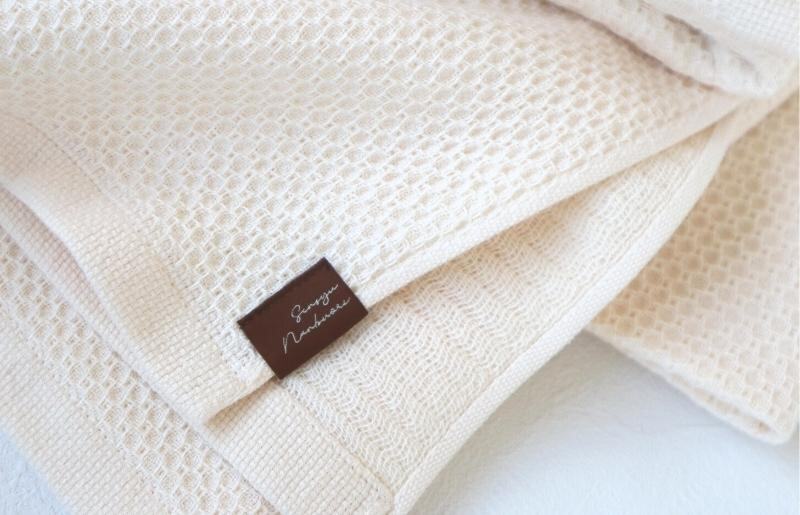 【ソフトハニカム】泉州南部織 バスタオル3枚セット（ベージュ） 010B1091_イメージ2