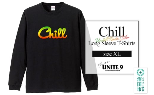 Chill Long Sleeve T-Shirts UNITE9 RASTA COLOR ／ sizeXL FUN工房UNITE9