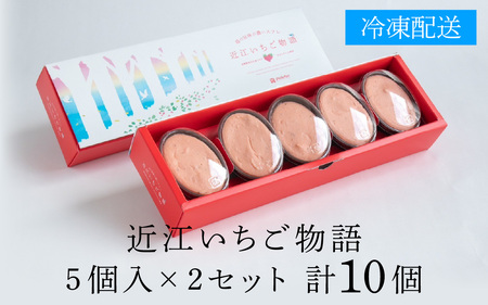 近江いちご物語10個入り[K009] / スイーツ ケーキ お菓子 洋菓子 冷凍 いちご イチゴ 苺 かおり野 章姫 みおしずく スフレ おやつ プレゼント クリスマス 誕生日 お祝い 記念日 滋賀県