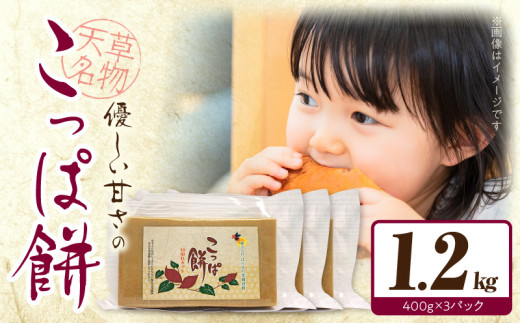 S170-002_天草名物 優しい甘さのこっぱ餅(いも餅)400g×3パック