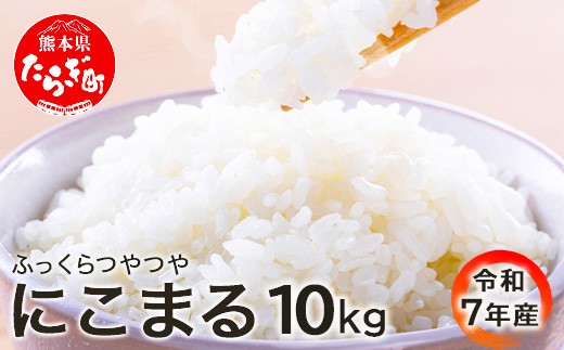 【 令和7年 米 】 米どころ 多良木町産 にこまる 10kg 精米 お米 熊本県 産 白米 ご飯 お米 10キロ うるち米 ふっくら もちもち 均ちゃん農園 多良木町 008-0680