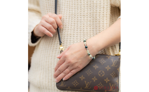 仕事ストレス回避パワーストーンブレスレット(仕事04)･8mm玉 (21.6cm)