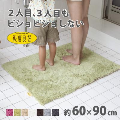 ふるさと納税 海南市 乾度良好 Dナチュレ バスマット 約60×90cm グリーン 吸水速乾 裏面すべり止め加工