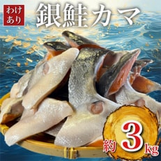 【訳あり】人気海鮮お礼品 銀鮭カマ 約3kg