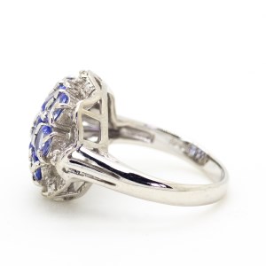 タンザナイト リング 1.5ct 1.5カラット SV925 （12475） [山梨 指輪 リング タンザナイト シルバー ジュエリー ダイヤモンド ] 山梨県 甲斐市 BR-37