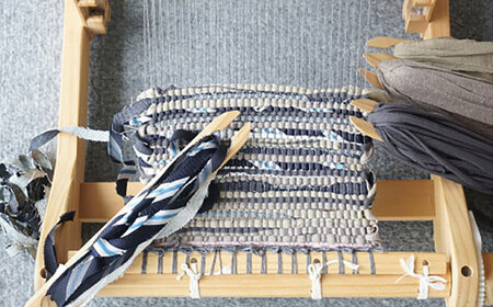 【2026年9月30日受付終了】【想い出の布でお作りする世界に1つのomoide bag】裂き織り A3 トートバック マチ付き 想い出 島根県松江市/covaci MAJIBON [ALAR003] カバン