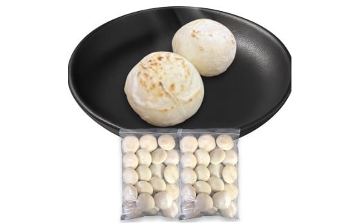 【手作りつきたて急速冷凍】佐賀県産もち米100% 自慢の杵つき丸白餅 40g×20個入×2P（冷凍）：B115-029