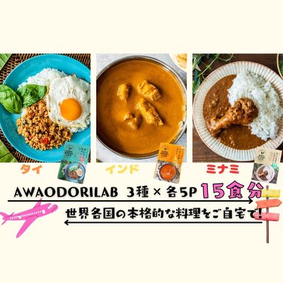 【ふるさと納税】AWAODORILAB3種15食