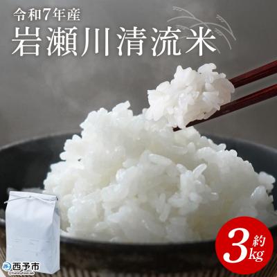 ふるさと納税 西予市 <令和8年産 岩瀬川清流米 3kg 選べる こしひかり コシヒカリ
