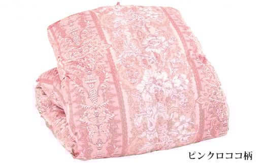 羽毛ふとん仕立て直し（シングルサイズ）ピンクロココ柄