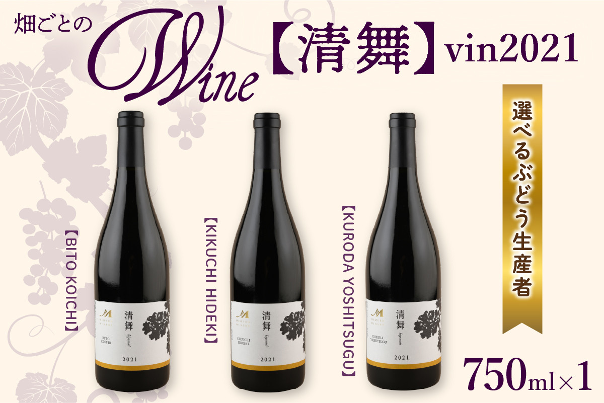 
            【選べる単品/定期便】北海道十勝芽室町 清舞 vin2021 me032-064c-o
          