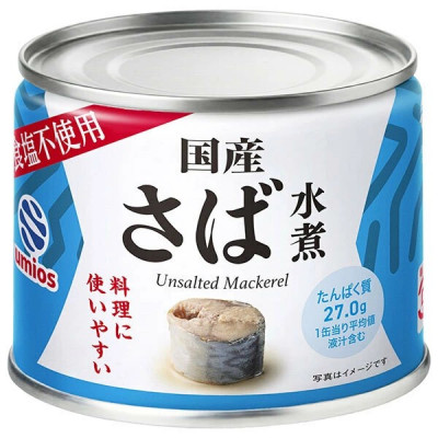 umios さば水煮 食塩不使用 190g×12個【配送不可地域：離島】