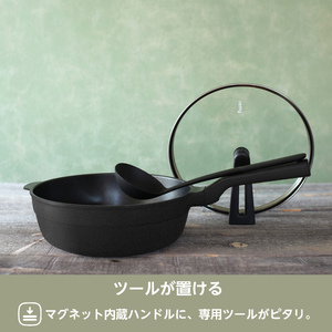 レミパンプラス 24cm ブラック RHF-320 【 フライパン IH対応 蓋 レミパン キッチン 蓋付き くっつかない 軽い 黒 平野レミ IH 鍋 ガス キッチン用品 新潟県 送料無料 燕三条 