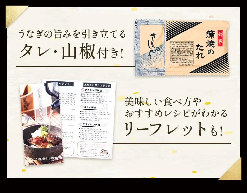 【土用の丑の日】＼特大サイズ／ 鹿児島県産 鰻蒲焼真空セット！5尾 タレ・山椒付！ 株式会社薩摩川内鰻 《7月中旬-7月下旬頃出荷》