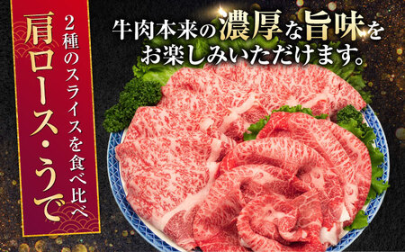 熊本県産 A5等級 黒毛和牛 和王 肩ロース・うでスライスセット 計約1kg【帝神志方ミート 株式会社】[AYCH076]