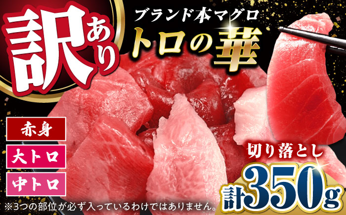 
            訳あり！対馬産 本マグロ 切り落とし 350g（5パック） ≪対馬市≫【桐谷商店】 トロの華 冷凍 新鮮 海鮮 小分け マグロ [WAQ019]
          