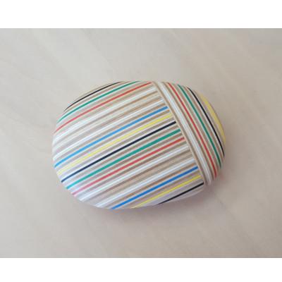 ふるさと納税 芦別市 PLYWOOD laboratory　Paper-Woodペーパーウェイト「koishi」楕円olp
