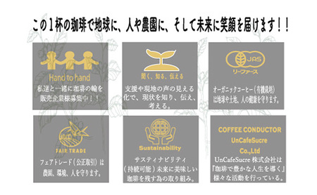 軽井沢焙煎所　オーガニック レギュラーコーヒーのセット 豆 6種類　各100g 計6袋 600g 飲料 類コーヒー豆 ドリップ 美味しい 空気 環境 苦み 優しい 甘み フルーティー ロングセラー 一