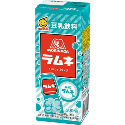 【ふるさと納税】豆乳飲料　森永ラムネ味　200ml×24本【1617358】