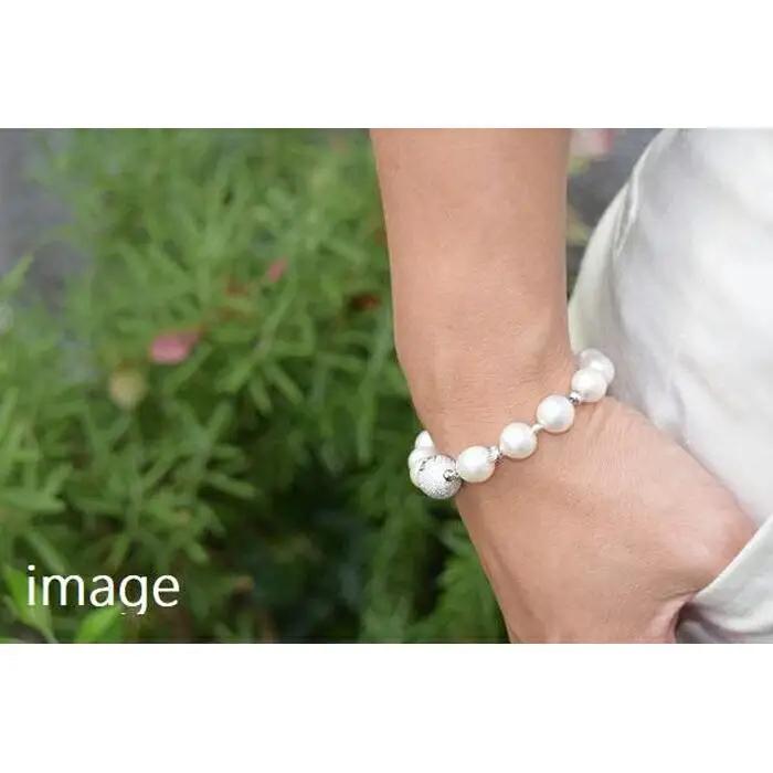 あこやバロック真珠ブレスレット（シルバー色）　　