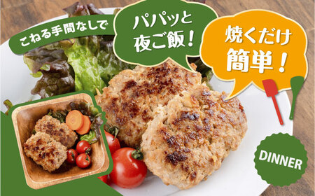 国産豚肉使用 精肉店の手づくりハンバーグ 10個【有限会社丸伸商事】[AKFH045]